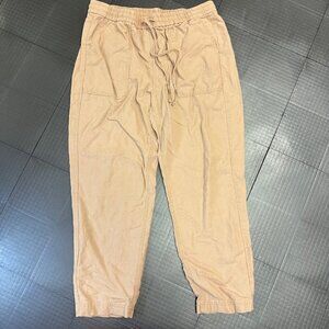 J CREW WOMENS TAN PULL ON PANTS MEDIUM